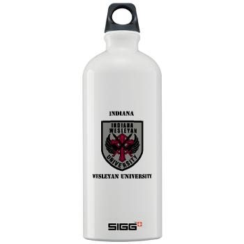 indwes - M01 - 03 - SSI - ROTC - Indiana Wesleyan University with Text - Sigg Water Bottle 1.0L