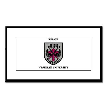 indwes - M01 - 02 - SSI - ROTC - Indiana Wesleyan University with Text - Small Framed Print