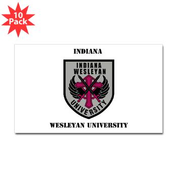 indwes - M01 - 01 - SSI - ROTC - Indiana Wesleyan University with Text - Sticker (Rectangle 10 pk) - Click Image to Close