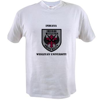indwes - A01 - 04 - SSI - ROTC - Indiana Wesleyan University with Text - Value T-Shirt