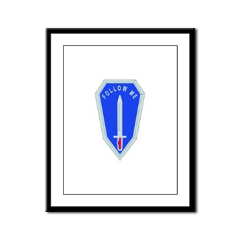 infantry - M01 - 02 - DUI - Infantry Center/School - Framed Panel Print - Click Image to Close