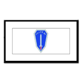 infantry - M01 - 02 - DUI - Infantry Center/School - Small Framed Print - Click Image to Close