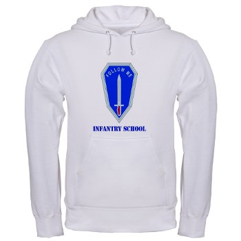 infantry - A01 - 03 - DUI - Infantry Center/School with Text - Hooded Sweatshirt