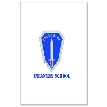 infantry - M01 - 02 - DUI - Infantry Center/School with Text - Mini Poster Print