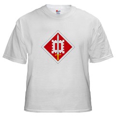 18EB - A01 - 04 - SSI - 18th Engineer Brigade White T-Shirt