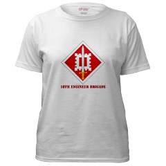 18EB - A01 - 04 - SSI - 18th Engineer Brigade with text Women's T-Shirt