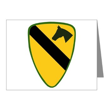 1CAV - M01 - 02 - SSI - 1st Cavalry Division Note Cards (Pk of 20) - Click Image to Close