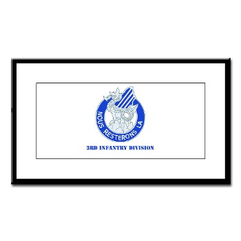 3ID - M01 - 01 - DUI - 3rd Infantry Division with Text Small Framed Print - Click Image to Close