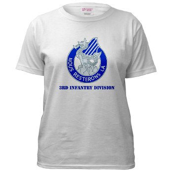 3ID - A01 - 04 - DUI - 3rd Infantry Division with Text Women's T-Shirt