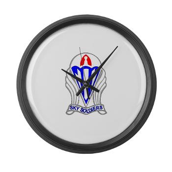 173ABCT - M01 - 03 - DUI - 173rd Airborne Brigade Combat Team - Large Wall Clock - Click Image to Close
