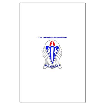 173ABCT - M01 - 02 - DUI-173rd Airborne Brigade Combat Team with text - Large Poster