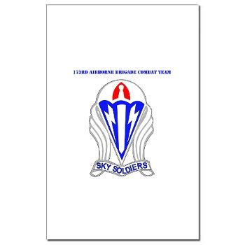 173ABCT - M01 - 02 - DUI-173rd Airborne Brigade Combat Team with text - Mini Poster Print