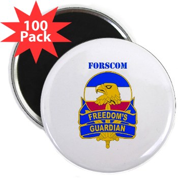 FORSCOM - M01 - 01 - DUI - FORSCOM with Text 2.25" Magnet (100 pack) - Click Image to Close