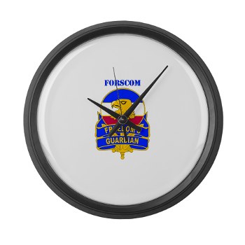 FORSCOM - M01 - 03 - DUI - FORSCOM with Text Large Wall Clock