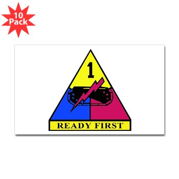 1HBCTRF - M01 - 01 - DUI - 2nd Heavy BCT Ready First Sticker (Rectangle 10 pk) - Click Image to Close
