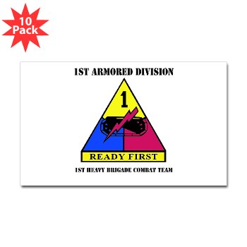 1HBCTRF - M01 - 01 - DUI - 2nd Heavy BCT Ready First with Text Sticker (Rectangle 10 pk) - Click Image to Close