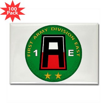 01AE - M01 - 01 - First Army Division East Rectangle Magnet (100 pack) - Click Image to Close