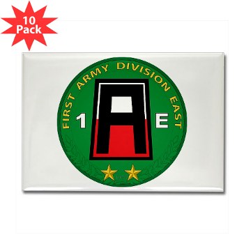01AE - M01 - 01 - First Army Division East Rectangle Magnet (10 pack) - Click Image to Close