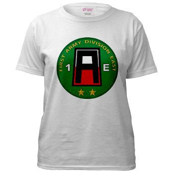 01AE - A01 - 04 - First Army Division East Women's T-Shirt - Click Image to Close