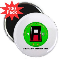 01AE - M01 - 01 - First Army Division East with Text 2.25" Magnet (100 pack)