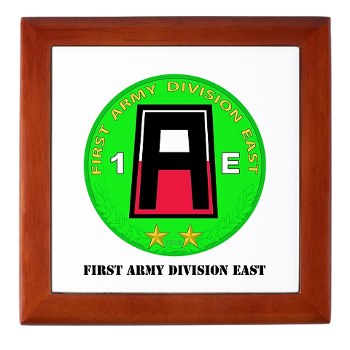 01AE - M01 - 03 - First Army Division East with Text Keepsake Box