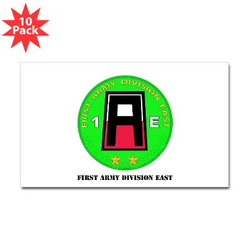 01AE - M01 - 01 - First Army Division East with Text Rectangle Magnet (10 pack)