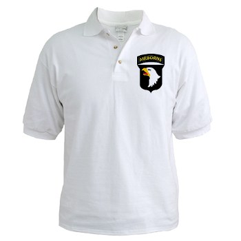 101ABN - A01 - 04 - SSI - 101st Airborne Division Golf Shirt