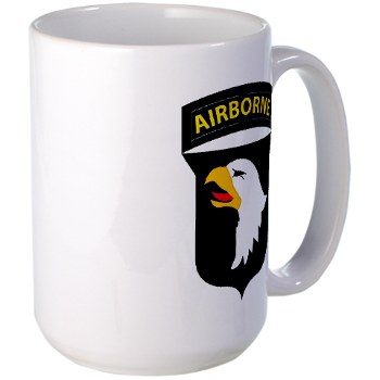 101ABN - M01 - 03 - SSI - 101st Airborne Division Large Mug - Click Image to Close