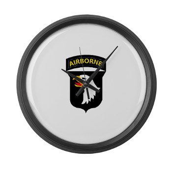 101ABN - M01 - 03 - SSI - 101st Airborne Division Large Wall Clock - Click Image to Close