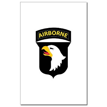101ABN - M01 - 02 - SSI - 101st Airborne Division Mini Poster Print - Click Image to Close