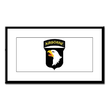 101ABN - M01 - 02 - SSI - 101st Airborne Division Small Framed Print