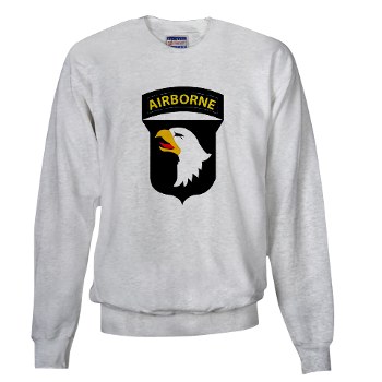 101ABN - A01 - 03 - SSI - 101st Airborne Division Sweatshirt - Click Image to Close