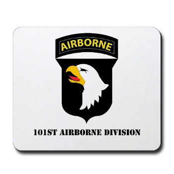 101ABN - M01 - 03 - SSI - 101st Airborne Division with Text Mousepad - Click Image to Close