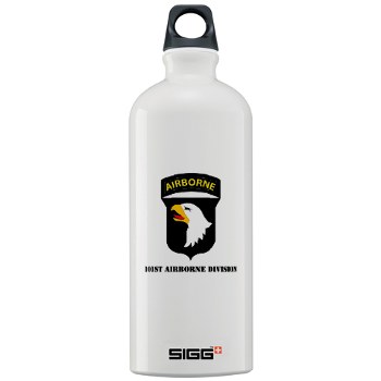 101ABN - M01 - 03 - SSI - 101st Airborne Division with Text Sigg Water Bottle 1.0L