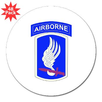 173ABCT - M01 - 01 - SSI - 173rd - Airborne Brigade Combat Team - 3" Lapel Sticker (48 pk)
