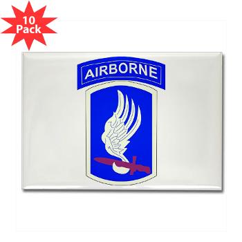 173ABCT - M01 - 01 - SSI - 173rd - Airborne Brigade Combat Team - Rectangle Magnet (10 pack)