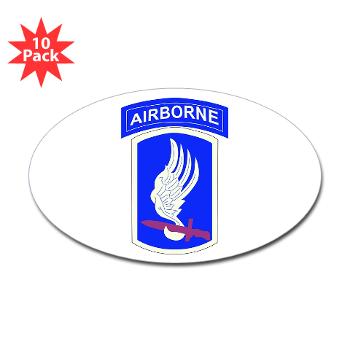 173ABCT - M01 - 01 - SSI - 173rd - Airborne Brigade Combat Team - Sticker (Oval 10 pk)