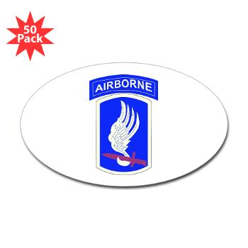 173ABCT - M01 - 01 - SSI - 173rd - Airborne Brigade Combat Team - Sticker (Oval 50 pk)