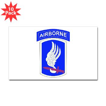 173ABCT - M01 - 01 - SSI - 173rd - Airborne Brigade Combat Team - Sticker (Rectangle 10 pk)