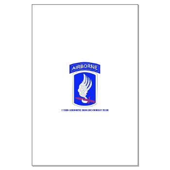 173ABCT - M01 - 02 - SSI - 173rd Airborne Brigade Combat Team with text - Largel Poster