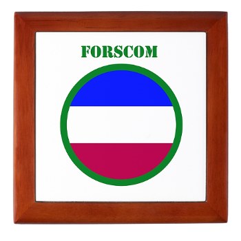 FORSCOM - M01 - 03 - SSI - FORSCOM with Text Keepsake Box - Click Image to Close