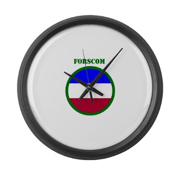 FORSCOM - M01 - 03 - SSI - FORSCOM with Text Large Wall Clock