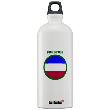 FORSCOM - M01 - 03 - SSI - FORSCOM with Text Sigg Water Bottle 1.0L - Click Image to Close