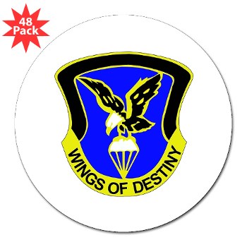 101ABNCAB - M01 - 01 - DUI - 101st Aviation Brigade - Wings of Destiny - 3" Lapel Sticker (48 pk) - Click Image to Close