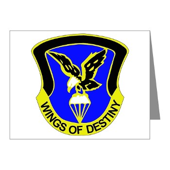101ABNCAB - M01 - 02 - DUI - 101st Aviation Brigade - Wings of Destiny - Note Cards (Pk of 20) - Click Image to Close