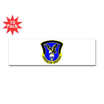 101ABNCAB - M01 - 01 - DUI - 101st Aviation Brigade - Wings of Destiny - Sticker (Bumper 10 pk)