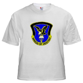 101ABNCAB - A01 - 04 - DUI - 101st Aviation Brigade - Wings of Destiny - White T-Shirt