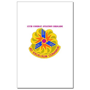 12CAB - M01 - 02 - DUI - 12th Combat Aviation Brigade With Text - Mini Poster Print