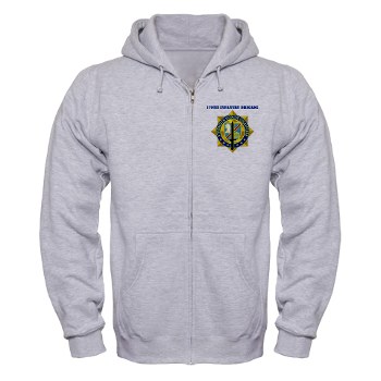 170IB - A01 - 03 - DUI - 170th Infantry Brigade with text Zip Hoodie
