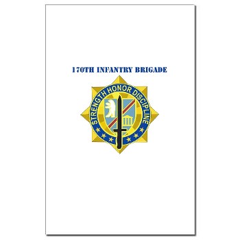 170IB - M01 - 02 - DUI - 170th Infantry Brigade with text Mini Poster Print